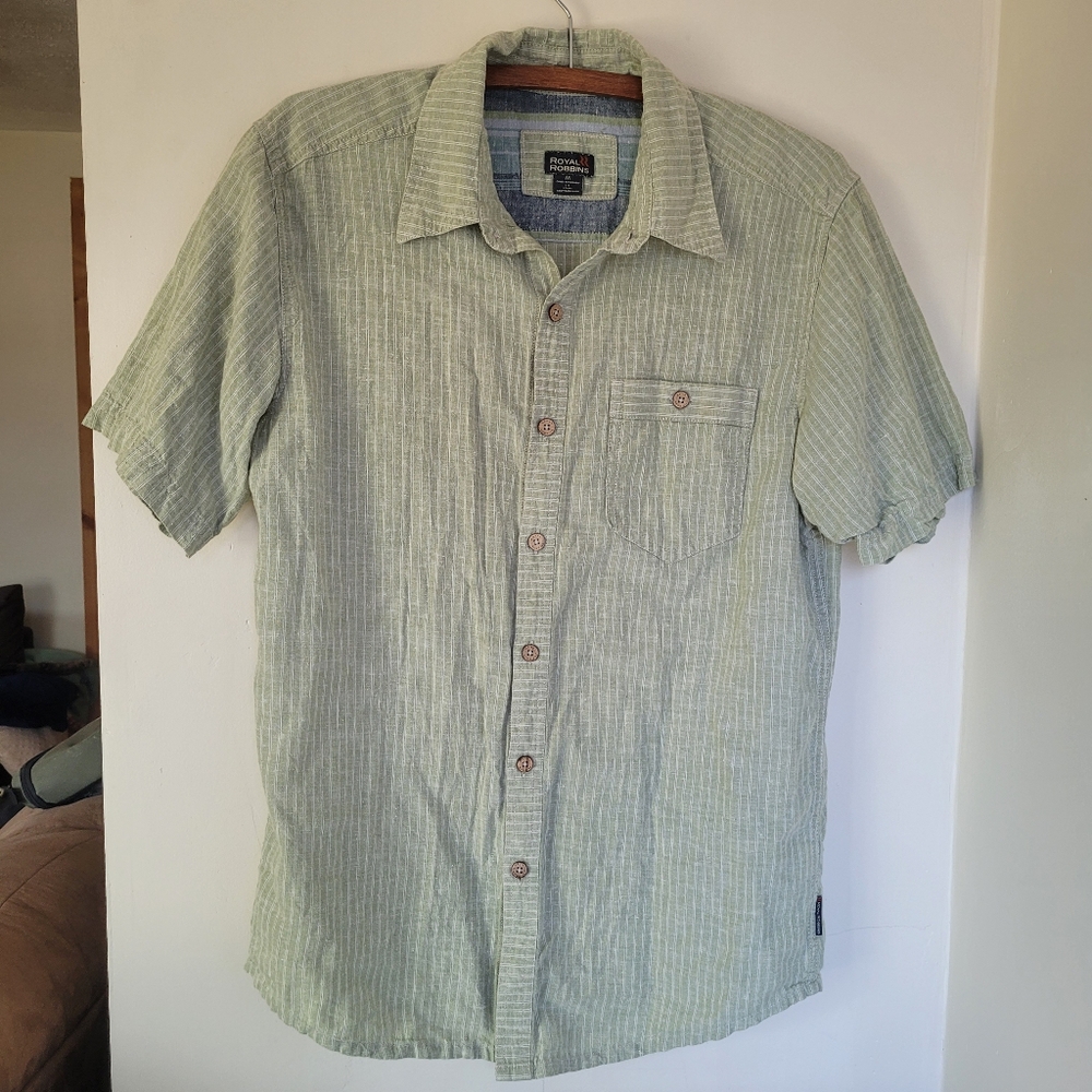 Hemp & Organic Cotton SS Button Tee